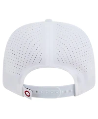 New Era Men's White Cincinnati Reds Coolera 9SEVENTY Adjustable Hat