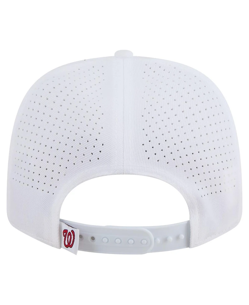 New Era Men's White Washington Nationals Coolera 9SEVENTY Adjustable Hat
