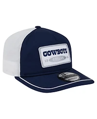 New Era Men's Navy/White Dallas Cowboys Patch 19TWENTY Adjustable Hat