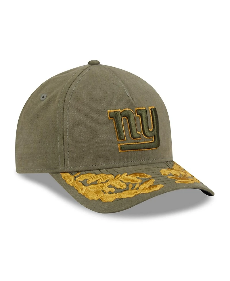 New Era x Alpha Industries Men's Olive New York Giants A-Frame 9FORTY Adjustable Hat