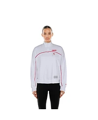 New Era Women's White Kansas City Chiefs Functional Fandom Quarter-Zip Sweatshirt