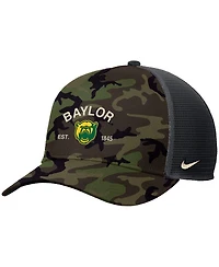 Nike Men's Camo Baylor Bears 2025 Military Appreciation Rise Adjustable Trucker Hat