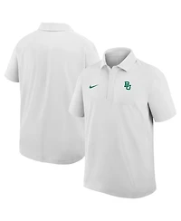 Nike Men's White Baylor Bears Woven Polo Shirt