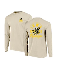 Image One Men's Natural Iowa Hawkeyes Comfort Colors Mascot Overlay Long Sleeve T-Shirt