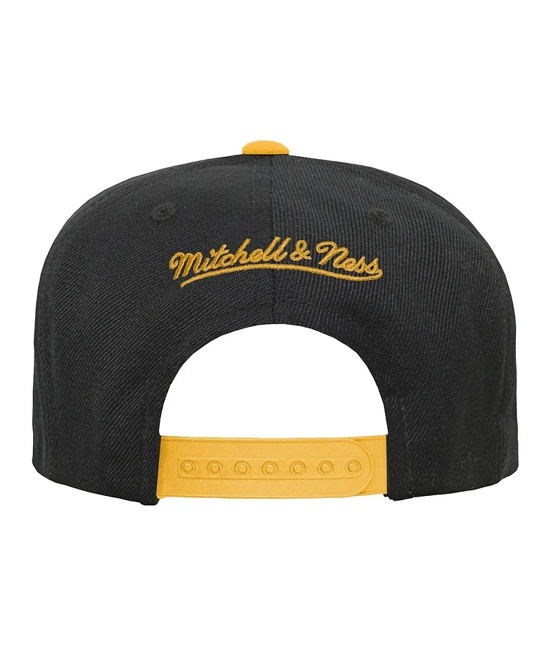 Mitchell & Ness Big Boys and Girls Black/Gold Pittsburgh Penguins Core Team Two-Tone Snapback Hat