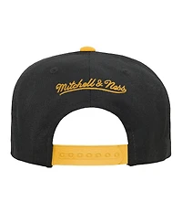 Mitchell & Ness Big Boys and Girls Black/Gold Pittsburgh Penguins Core Team Two-Tone Snapback Hat