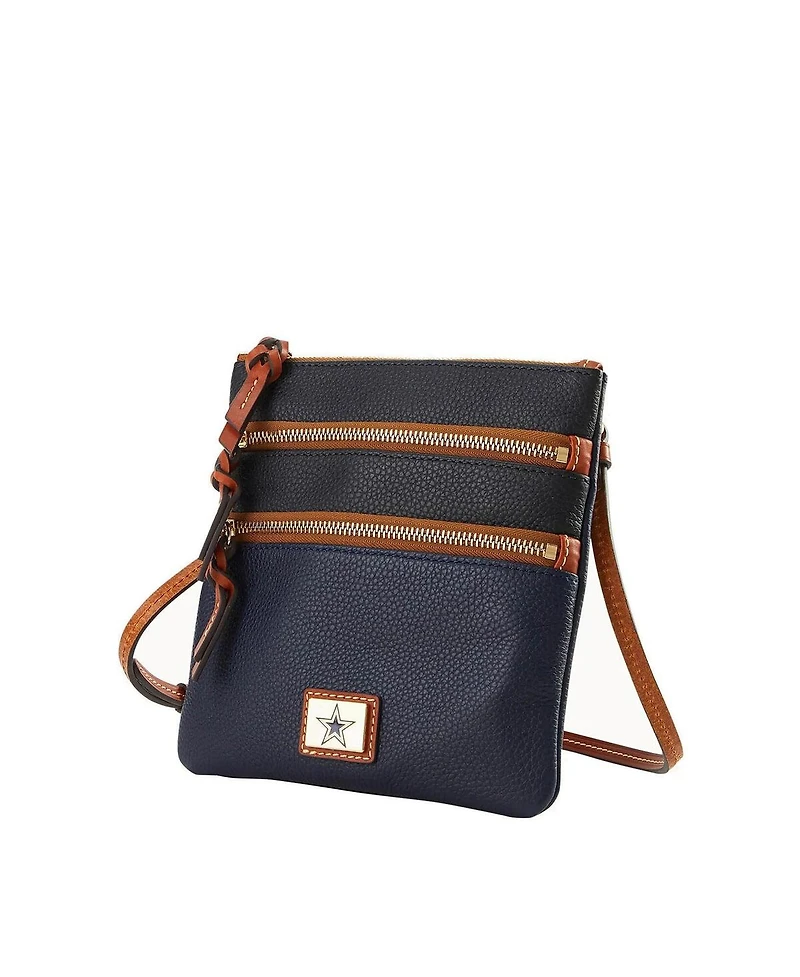 Dooney & Bourke Dallas Cowboys Team Logo Halftime Triple Zip Crossbody Bag