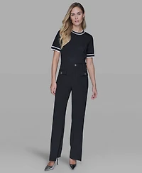 Karl Lagerfeld Paris Petite Ankle Pants