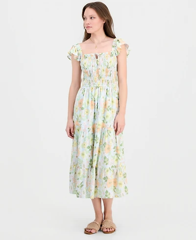 Self Esteem Juniors' Sleeveless Floral Midi Dress