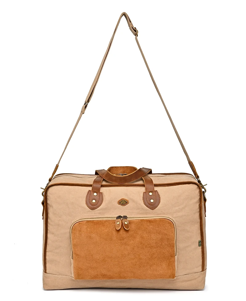 Tsd Brand Valley Oak Convertible Weekender Duffle Bag