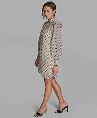 Bcbg Women's Organza Mock Neck Two-Piece Shift Dress