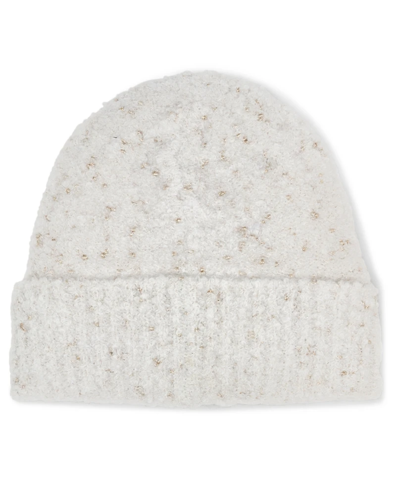 Calvin Klein Women's Metallic Knit Beanie Hat