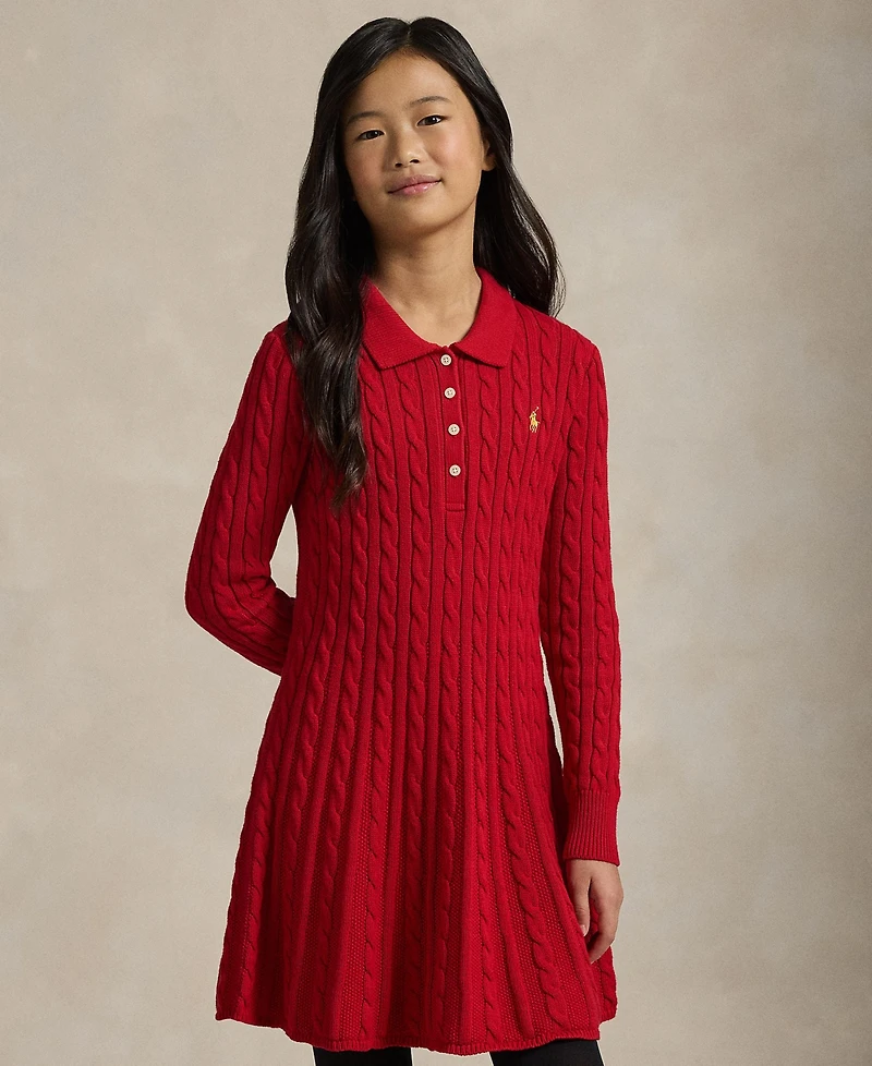 Polo Ralph Lauren Girls 7-16 Lunar New Year Long-Sleeve Sweater Dress