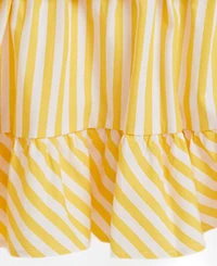 Polo Ralph Lauren Girls 2T-6X Striped Skirt Loop Back Fleece Dress