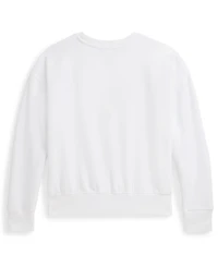 Polo Ralph Lauren Girls 7-16 Graphic Printed Boxy Long-Sleeve Sweatshirt