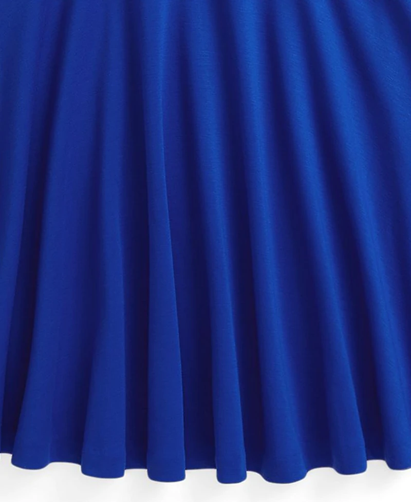 Polo Ralph Lauren Girls 7-16 Striped Stretch Ponte Long-Sleeve Dress