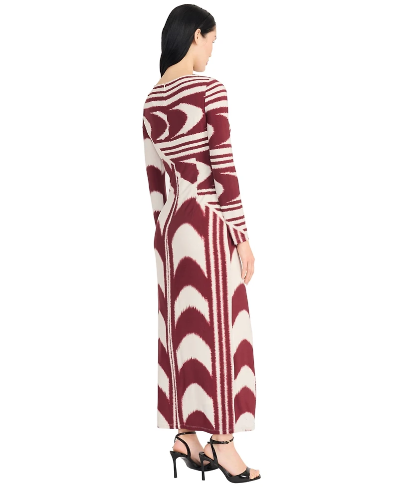 Donna Morgan Women's Long-Sleeve Midi Dress