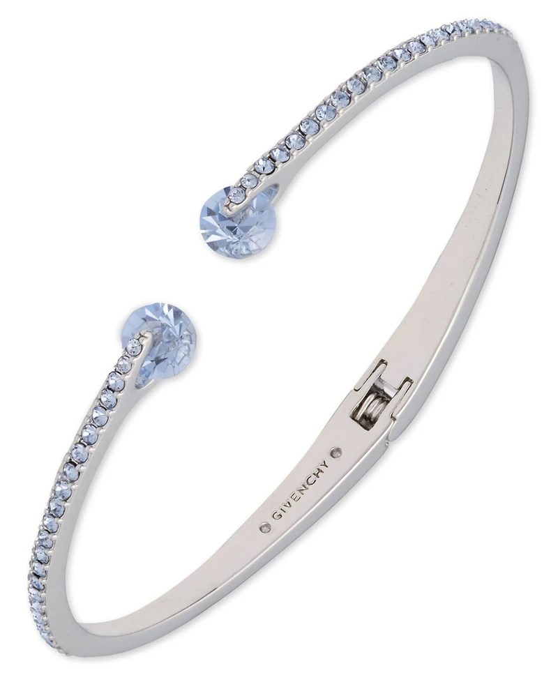 Givenchy 2-Pc. Set Color Floating Stone & Crystal Cuff Bangle Bracelet Matching Stud Earrings