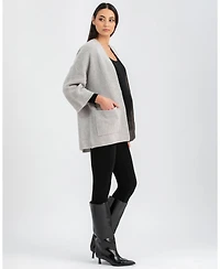 Maternity Slim Scoop Neck Maddy Jumpsuit with Long Sleeves