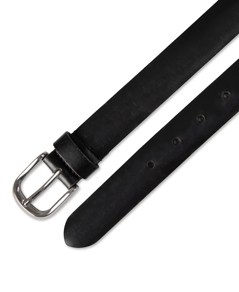 Club Room Luxury Classic Feathered Edge Leather Dress Belt, Macy's Exclusive