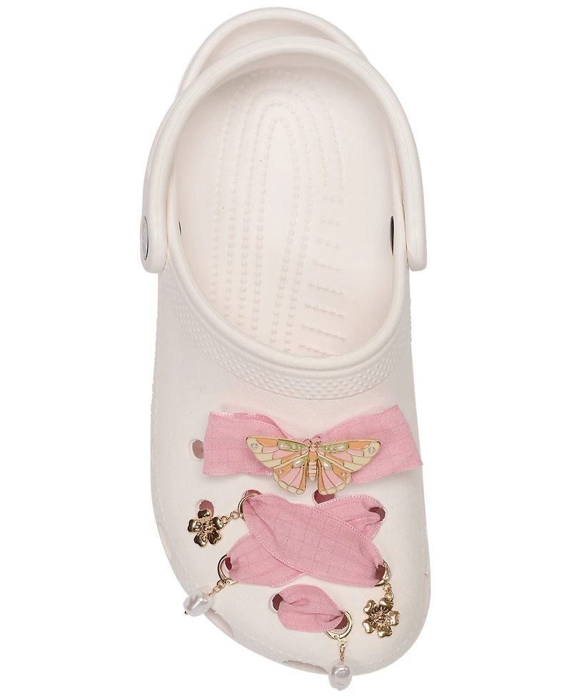 Crocs Jibbitz Laces and Butterfly Charms Kit from Finish Line