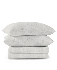 Color Sense Brushed Cool Crisp Printed Cotton 4-Pc. Sheet Set
