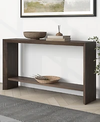 Hudson & Canal Osman 55" Wood Wide Rectangular Console Table