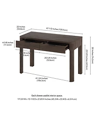 Hudson & Canal Lonsdale 48'' Wood Wide Rectangular Desk