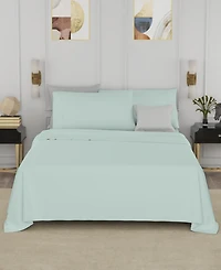 Color Sense Brushed Cool Crisp Solid Cotton 3-Pc. Sheet Set, Twin Xl