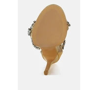 Korna Diamante Embellished Stiletto Heel Sandals