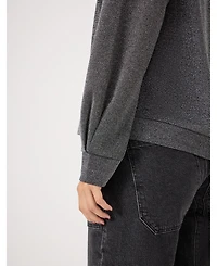 Hush Women's Emily Sparkle Puff Sleeve Jersey Top