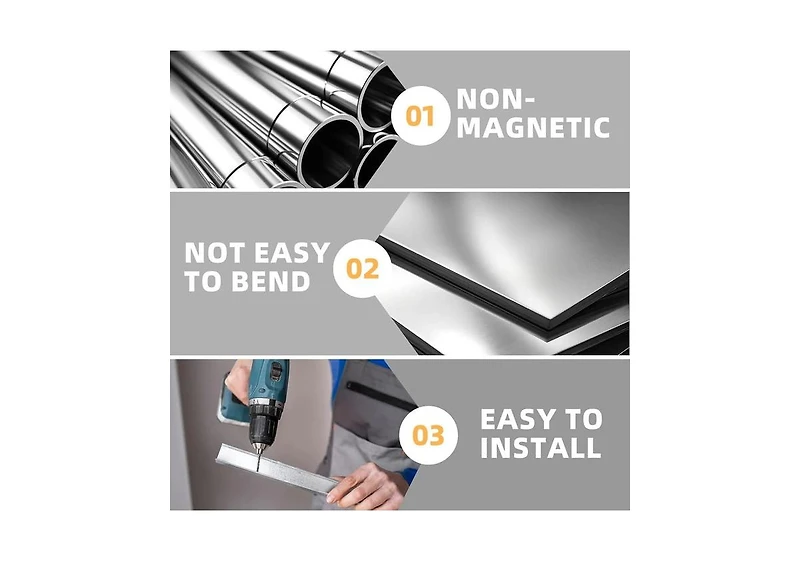 Aecojoy Stainless Steel Table with Overshelves 48"x24" Prep Table for Commercial