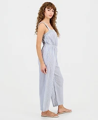 And Now This Petite Cotton Smocked-Waist Jumpsuit, Macy's Exclusive