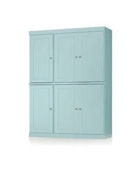 Palace Imports 100% Solid Wood 48.5" Pantry Cabinet with Raised Panel Doors & Adjustable Shelves