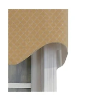 Rlf Home Passat Regal Valance Gold. 3" Rod Pocket 50"W x 17"L