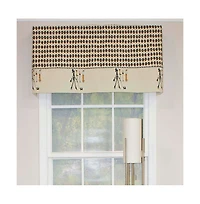 Rlf Home Shopaholic Window Treatment Banded Premium Quality Valance 3" Rod Pocket 50" x 16