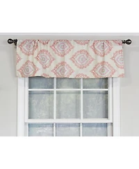 Rlf Home Exquisite Tailored 100% Cotton with Fully Lined 3" Rod Pocket Valnance for Windows 50" x 14" Scarlet
