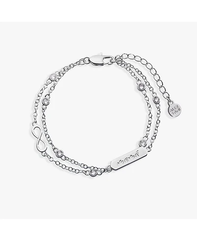 Mama Infinity Adjustable Chain Bracelet