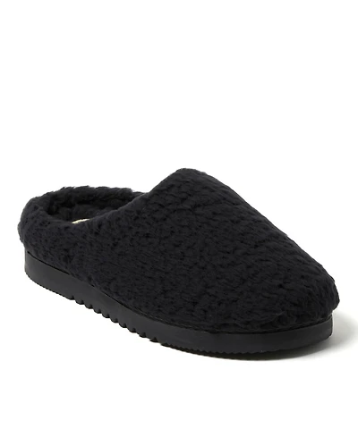 Dearfoams Women's Fiona Teddy Clog Slipper