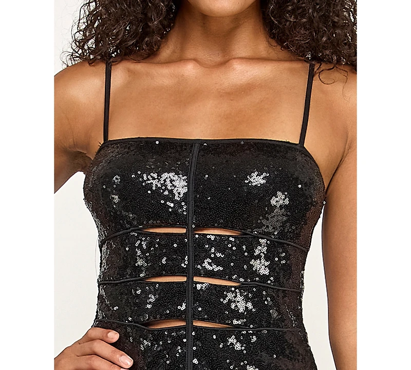 Seni & Cade Women's Peekaboo Slits Long Dress