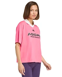 adidas Women's Tiro Q4 Pull Over T Shirt