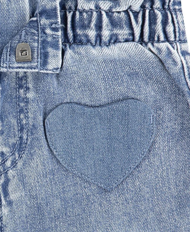 Levi's Girls Toddler 2T-4T Ruffle Top and Heart Pocket Pants, 2-Piece Set