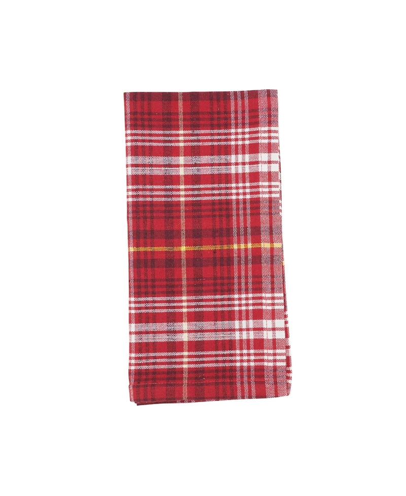 Saro Lifestyle Rustic Plaid Placemat and Napkin Set, Set of 8