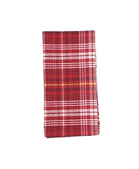 Saro Lifestyle Rustic Plaid Placemat and Napkin Set, Set of 8