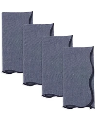 Saro Lifestyle Eco Chic Scallop Napkin, Set of 4