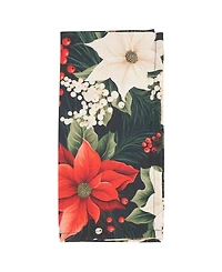 Saro Lifestyle Winter Bloom Poinsettia Napkin, Set of 4