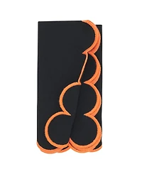 Saro Lifestyle Sweet Edge Scalloped Napkin, Set of 4