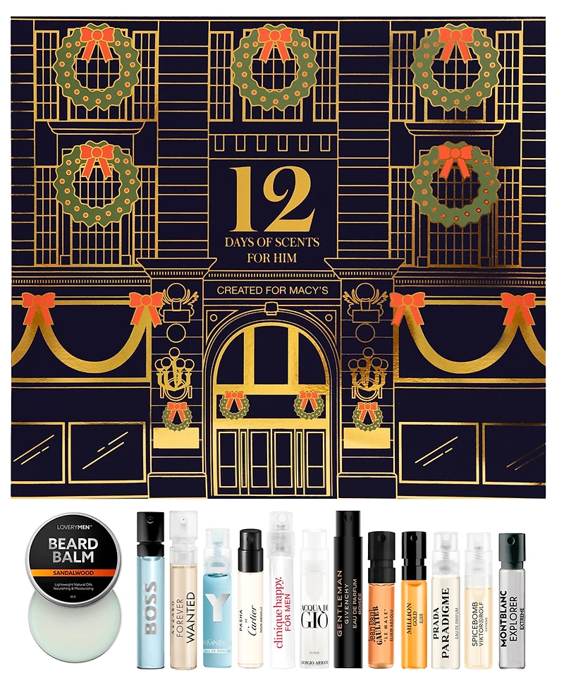 Created For Macy's Men's 13-Pc. 12 Days of Scent For Him Advent Calendar Fragrance Set