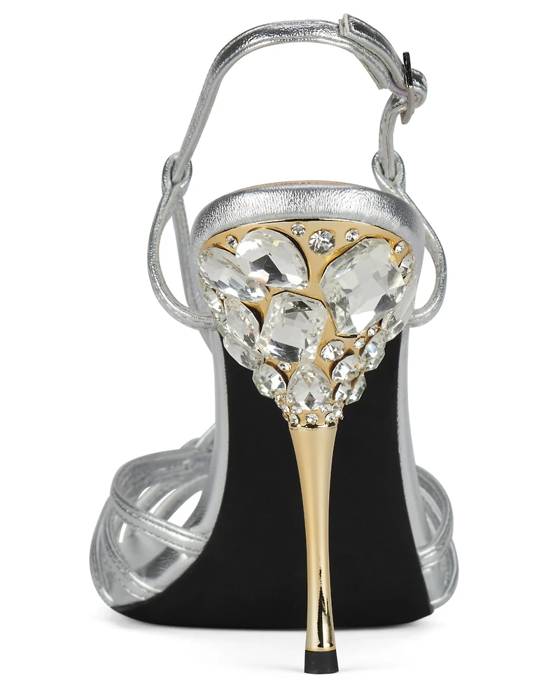 Jeffrey Campbell Women's Epiphany Embellished Open-Toe Strappy High-Heel Sandals