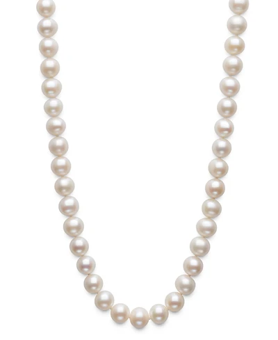 Belle de Mer Cultured Freshwater Pearl (7.5-8.5mm) Necklace in Sterling Silver